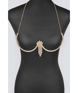 Rhinestone Star Fringe Drop Bra Chain - $522.77 MXN