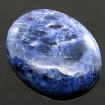 39.8Ct Natural Picture Sodalite Oval Cabochon Gemstone - £18.83 GBP