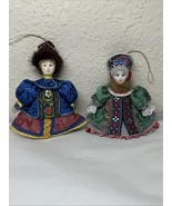 2 Russian Dancer Mariinsky Ballet Doll Ornaments Costume 4&quot; Porcelain Mi... - $11.00