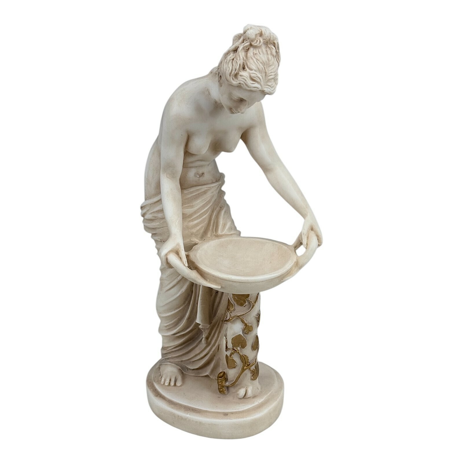 Hestia Vesta Goddess of Home Family Architecture Statue Sculpture Grey Patina Item image 9