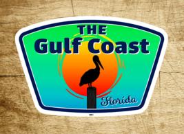 The Gulf Coast Decal Sticker Vinyl 3.75&quot; x 2.5&quot; Pelican Florida - £3.91 GBP