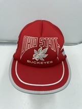 RARE Vintage 80’s 90s Ohio State Buckeyes 3 Stripe SnapBack Trucker Hat - $832.09 MXN