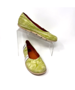 Eject Womens Lime Green Leather Tie Dye Slip on Flat Portugal, Size 7 us... - $33.63 CAD