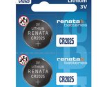 Renata CR2025 Batteries - 3V Lithium Coin Cell 2025 Battery (5 Count) - £3.33 GBP+