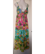 Bar III Swim suit cover up multi color side slit Size Medium - $15.79