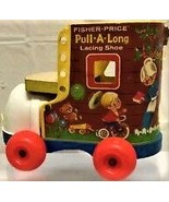 Fisher Price Pull A Long Lacing Shoe Vintage  NOT COMPLETE - $10.94 CAD