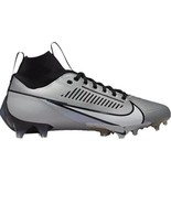 MENS FOOTBALL CLEATS NIKE VAPOR EDGE PRO 360 2 GREY-WHITE-BLACK SZ 15 - £73.99 GBP