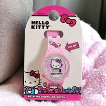 Hello Kitty Rotating Lights LCD Watch and Minnie Mouse flashing LCD Watch - $9.85