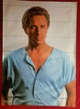 Vintage 1980s Don Johnson Miami Vice Heart Throb Pin Up 34&quot;x23&quot; Poster NOS - £6.37 GBP