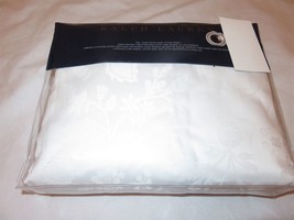 Ralph Lauren Ashmont Jacquard Cal King Fitted Sheet White 600TC $475 Italy - $143.95
