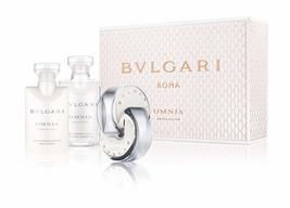 Bvlgari Omnia Crystalline 3 Pc Gift Set With 1.4 Oz By Bvlgari For Women - £93.41 GBP