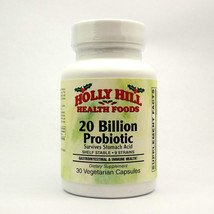 Holly Hill Health Foods 20 Billion CFU Probiotic, 30 Vegetarian Capsules - $20.15