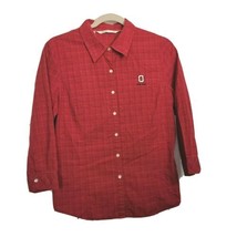 Cutter Buck OSU Womens Shirt S/P Red 3/4 Sleeve Red Ohio State Buckeyes ... - £10.81 GBP
