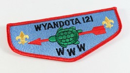 Vintage Wyandota Lodge 121 OA Order Arrow WWW Boy Scouts America Flap Patch - £9.17 GBP