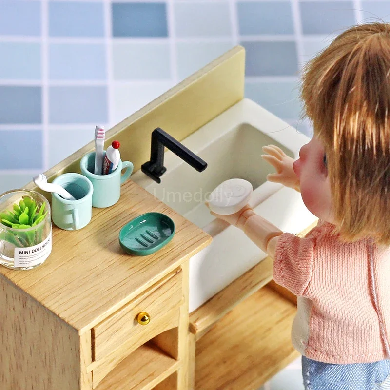1:12  Dollhouse Miniature Soap Box Pretend Play Toiletries Model Mini Bathroom - £7.92 GBP