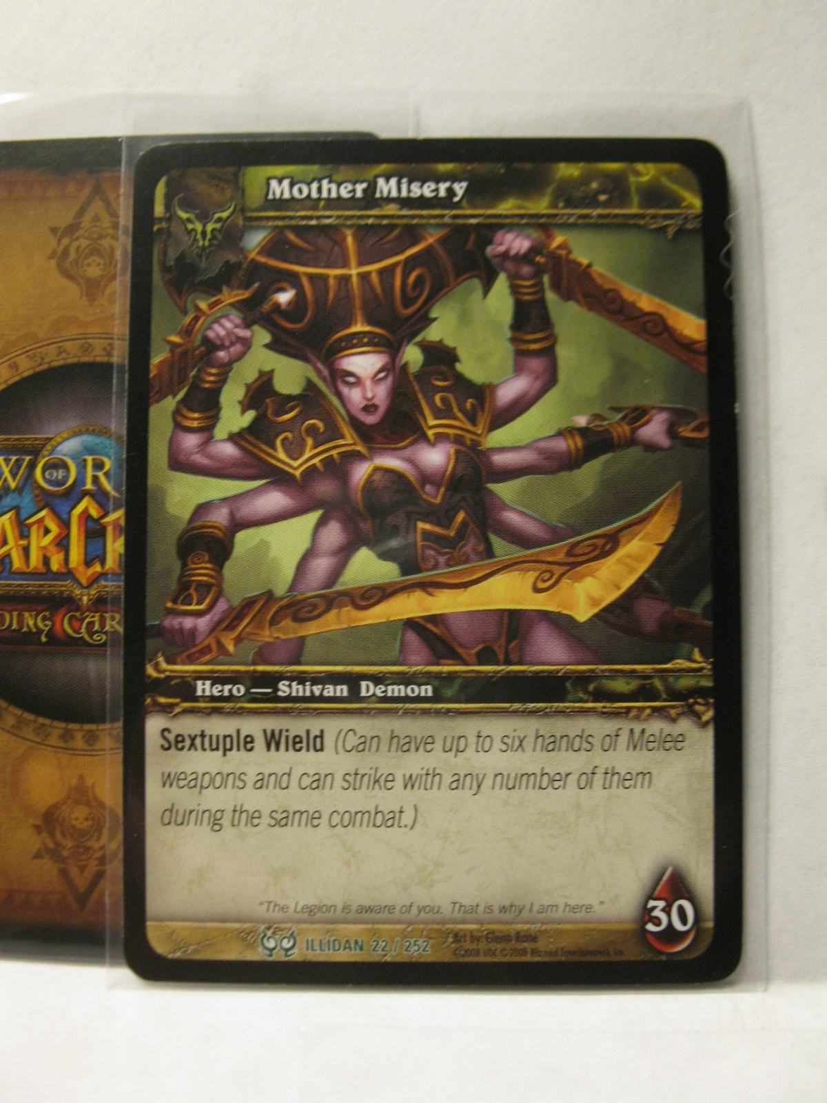(TC-1527) 2008 World of Warcraft Trading Card #22/252: Mother Misery - £0.78 GBP