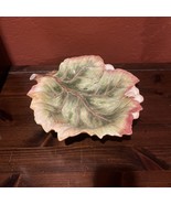 New FITZ And FLOYD Venetian Romance Autumn Harvest Leaf Bowl Ceramic Gre... - €40,87 EUR