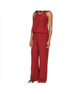 New NWT Prana Jumpsuit Halter Dark Red Womens S Bra Pants Pockets Light ... - £124.60 GBP