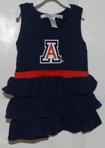 Chicka D Collegiate Licensed Arizona Wildcats 2T Ruffled Navy Blue Dress image 1