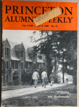 PRINCETON ALUMNI WEEKLY May 9 1958 NJ University newsletter - £10.11 GBP