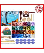 Deluxe Wax Seal Kit - 624 Pcs with Glitter &amp; Gift Box for Memorable Occa... - $717.02 MXN