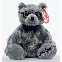Grandfather Bear with Glasses Retired Ty Beanie Baby MWMT Grandpa Ty Exc... - $14.95