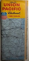 UNION PACIFIC RAILROAD Time Tables March 1, 1962 Revised - $9.89
