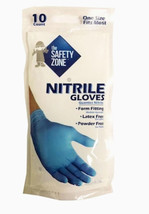 The Safety Zone Disposable Nitrile Gloves, 10 Pack, One Size Fits Most - £6.69 GBP