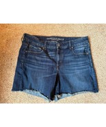 American Eagle  Denim Shorts Medium Wash Next Level Stretch Midi Size 16 - £23.19 GBP