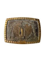Vintage International Union of Elevator Constructors Belt Buckle IUEC Si... - $25.20
