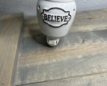 Scentsy Believe Wax Mini Warmer White Wall Plug-In Night Light Ceramic F... - $17.81