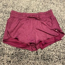 Avia Shorts, Large, Purple, Polyester, Elastic Waist, Tie Front - $17.99