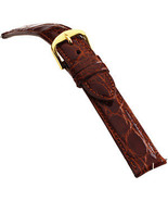 18mm Genuine Crocodile Skin Cognac Men&#39;s Watch Band / Strap - £58.63 GBP