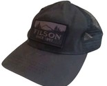 CC Filson Hat Cap Strapback Adult Black Mesh Trucker Box Logo - $24.70