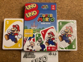 Mattel Games UNO Super Mario Card Game Animated Character Themed Collector Deck - $4.90