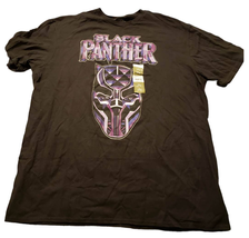 Marvel Comics Black Panther Mens XL Black Short Sleeve Graphic Tee  - $11.87