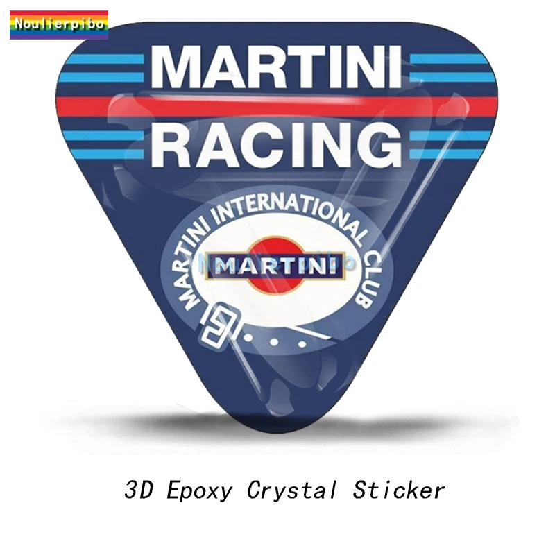 3D Personalized Crystal Top Gel Decal Martini Racing Launch  Die Cut Vinyl Car M - £28.95 GBP