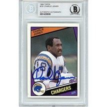 Charlie Joiner San Diego Chargers Signed 1984 Topps Beckett BGS On-Card ... - £61.83 GBP