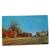 Postcard Main Street Looking West Batavia New York Chrome Unposted - £5.41 GBP