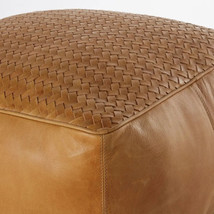 Weaved pattern Rustic ottoman cover , footrest, table surface, extra sea... - £237.04 GBP