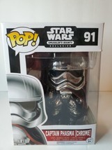 Funko POP! Star Wars #91 Captain Phasma CHROME Smugglers Bounty Exclusive Rare - £20.01 GBP