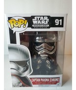 Funko POP! Star Wars #91 Captain Phasma CHROME Smugglers Bounty Exclusiv... - £19.59 GBP