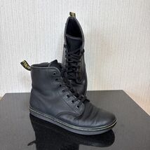Dr. Martens Shoreditch Womens 6 Black Leather High Top Combat Boots Snea... - $33.57