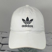 Adidas White Hat Adjustable Ball Cap Flaw - $14.84