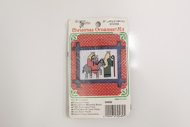 Vintage Mary Joseph Jesus Christmas Cross Stitch Ornament Frame Kit New - $2.99