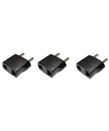 2 Round Pin Euro / Asia Plug Adapter - Includes Qty - 3 - £1.53 GBP