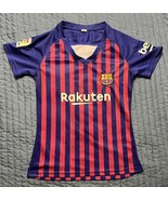 Manchester United Striped Football Soccer Jersey Rakuten Youth Medium Re... - $20.00