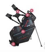 Big Max Dri Lite Golf Stand Bag Black Hybrid Summit Tour Pockets Divider - $300.88 CAD