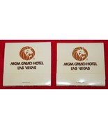 2 Vintage MGM GRAND HOTEL Las Vegas Nevada MATCHBOOK Lot Unused Lion Logo - $184.35 MXN