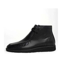 Men's TAYNO Wallabee Chukka Boots Mojave Smooth Leather Light Weight  Black image 4